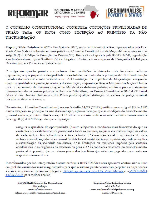 Comunicado O Conselho Constitucional Considera Que Condi Es